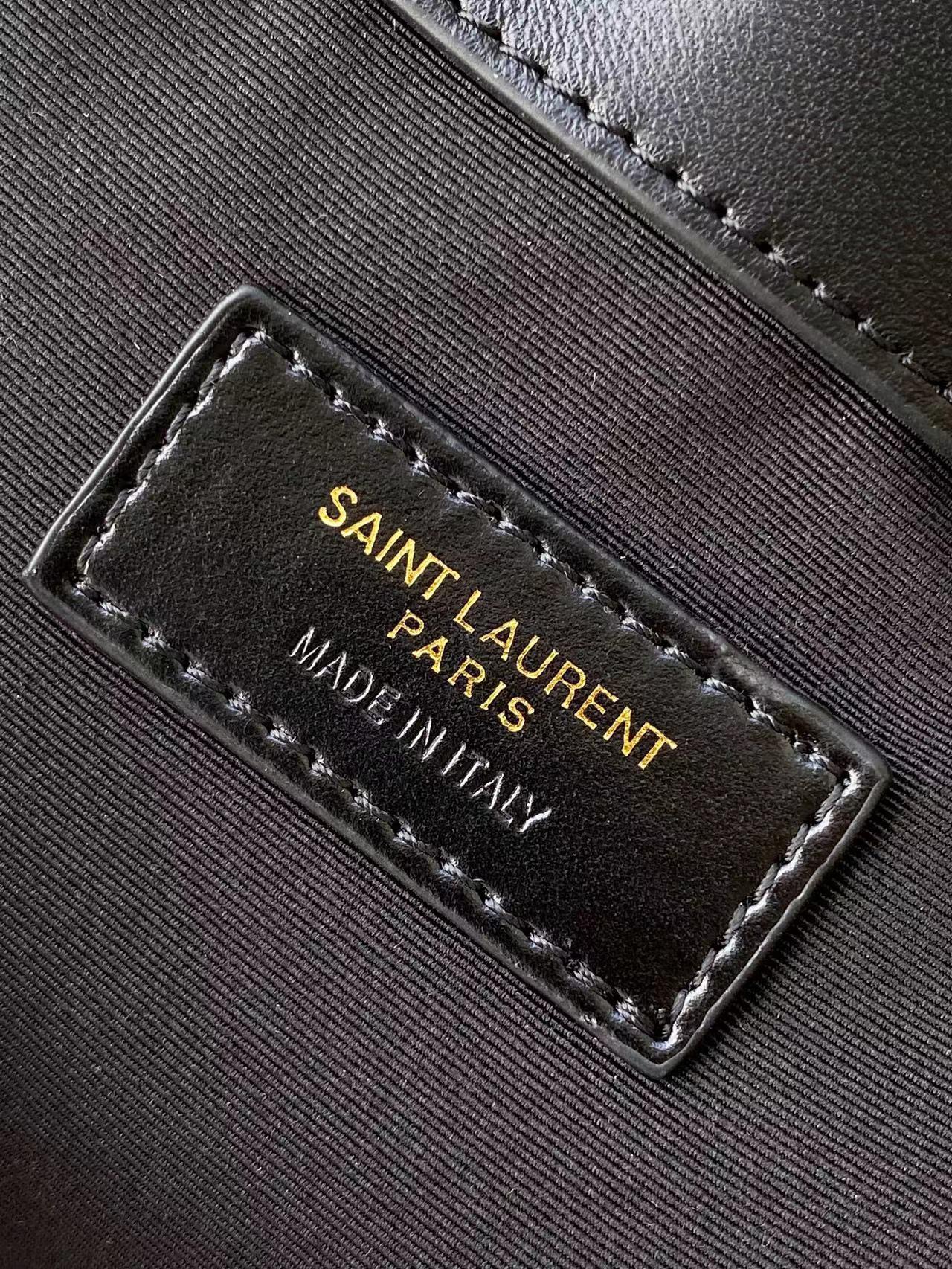 Saint Laurent YSL Cassandre Quilted Buck Bag Black Top Quality - Image 9