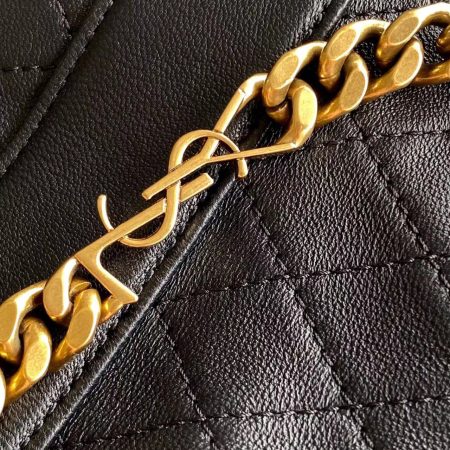 Saint Laurent YSL Cassandre Quilted Buck Bag Black Top Quality - Image 5