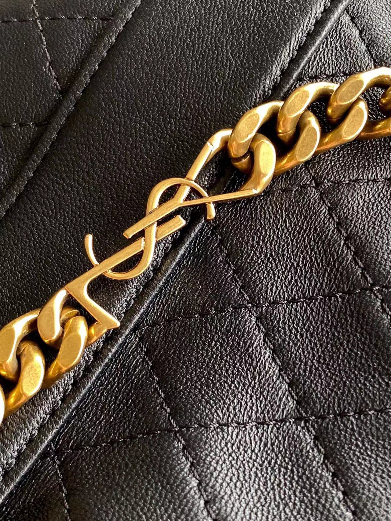 Saint Laurent YSL Cassandre Quilted Buck Bag Black Top Quality - Image 5