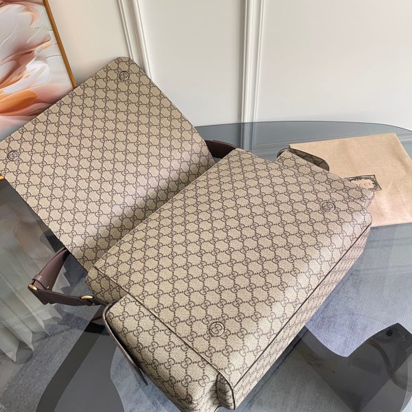 Gucci Large Changing Bag in Beige and Dark Brown