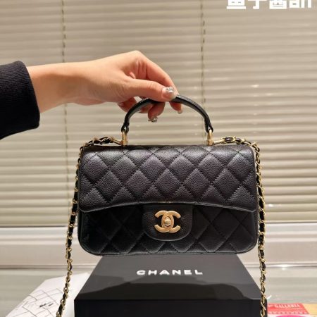 Chanel Double-C CF Top Handle Bag - Image 2