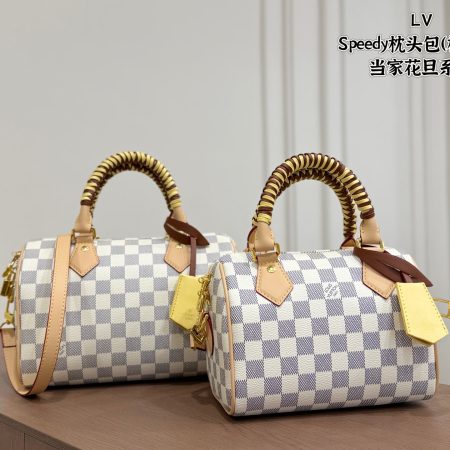 LV Speedy Checkered Pillow Case - Image 1