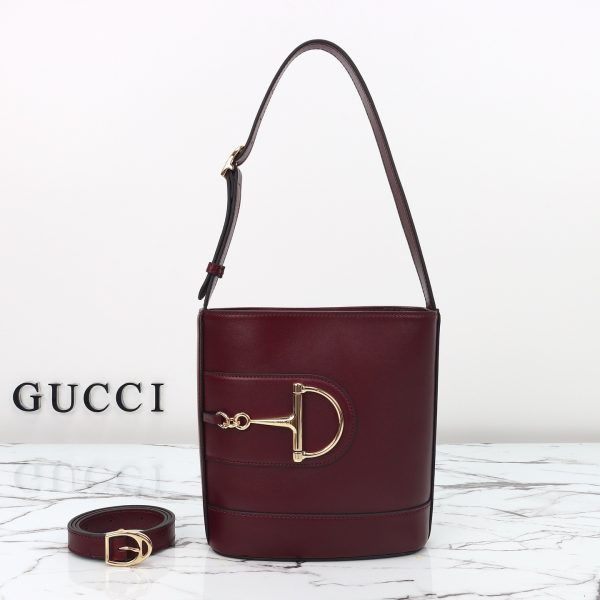Gucci Horsebit embellished leather shoulder bag