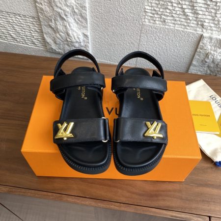 LV Sunset Flat Comfort Sandals in Monogram Canvas - Image 2