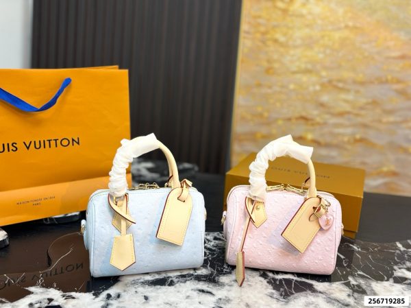 LV Pillow Speedy Handbag in Cherry Blossom Pink
