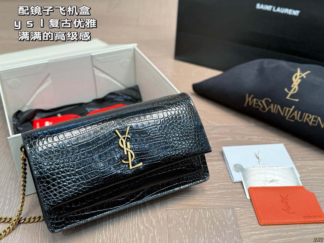 YSL Crocodile-pattern Bag - Image 2