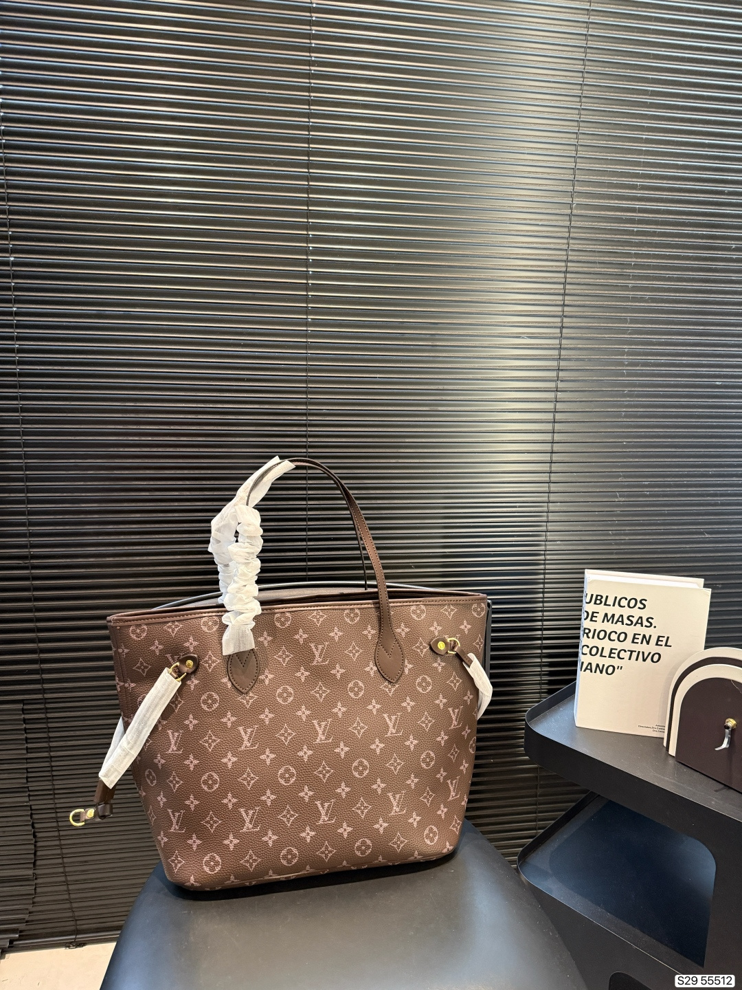LV Monogram Shopping Bag - Image 7