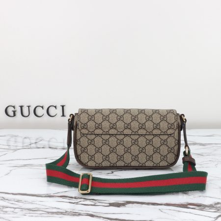 Gucci Ophidia Pochette in Beige and ebony Supreme - Image 3