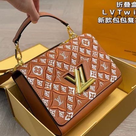 LV Calfskin Since 1854 Embroidered Twist MM - Image 5
