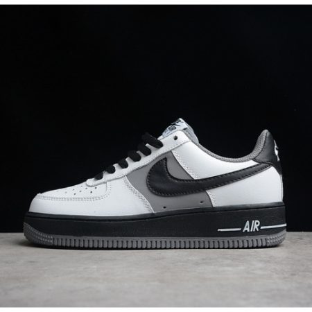 Nike Air Force 1 Low White Dark Grey Black Shoes 553689-609 - Image 1