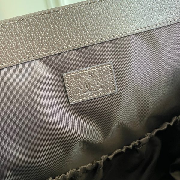 Gucci Large Changing Bag in Beige and Dark Brown