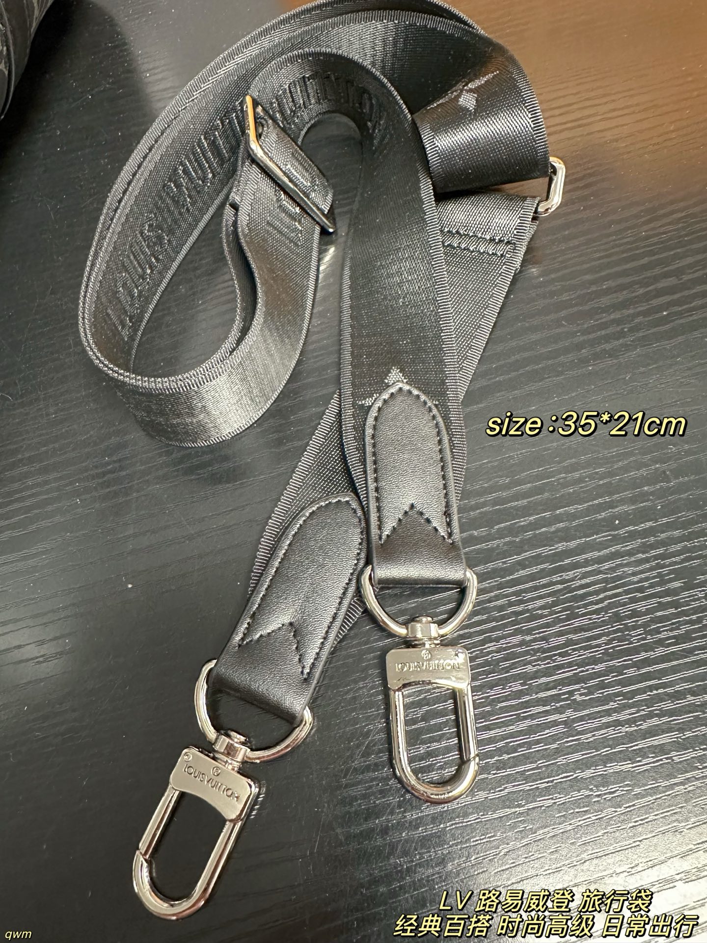 LV Keepall Bandoulière 35 Monogram Eclipse Bag - Image 8