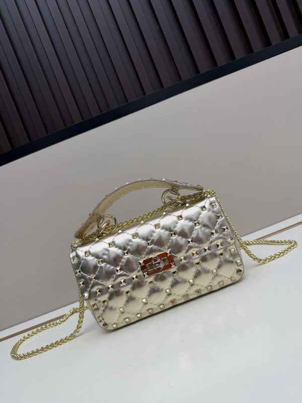 Valentino Garavani Rockstud Spike Medium Chain-Strap Handbag