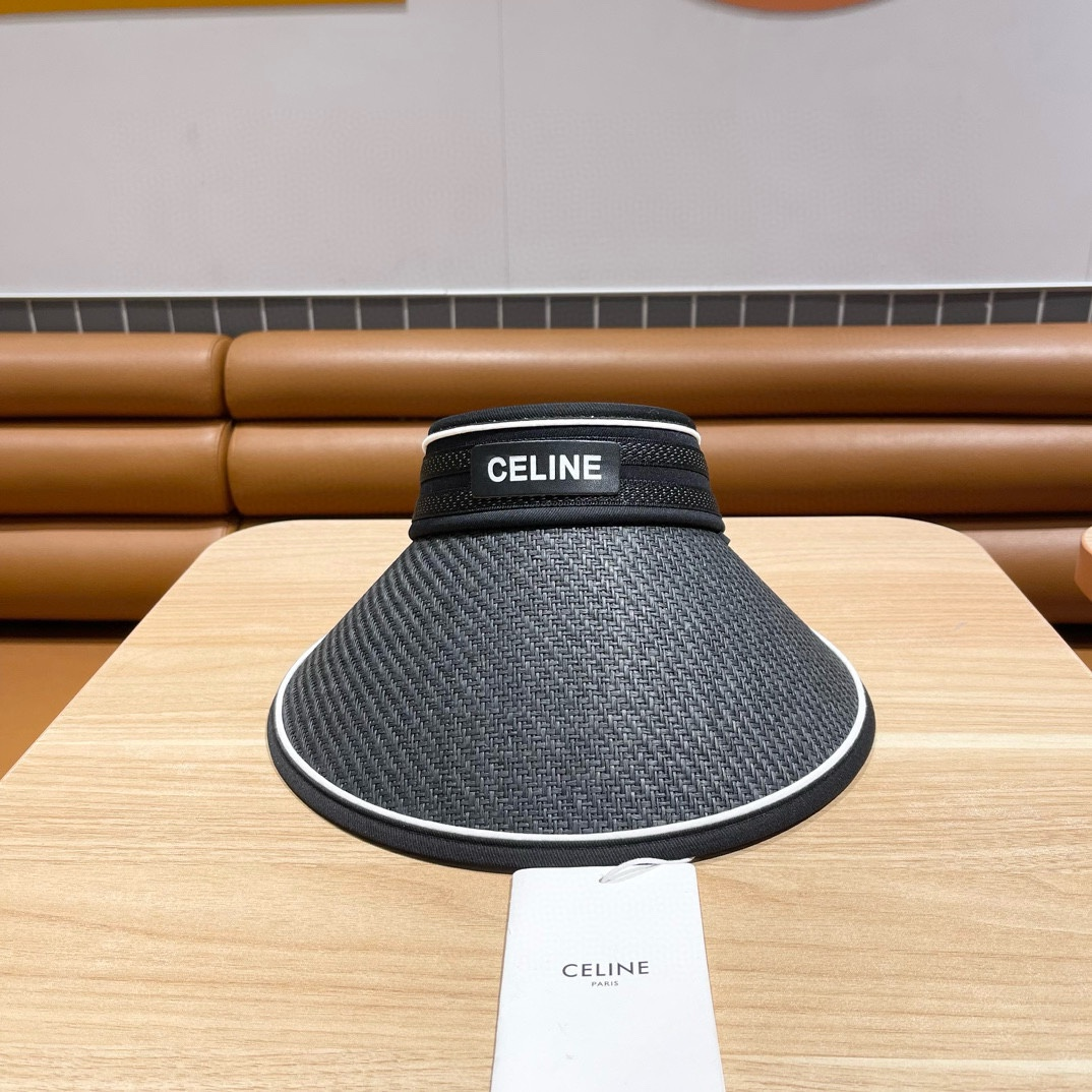 Ceiline  Straw Hat, Letter Hat, Empty Top Hat Sunhat - Image 1