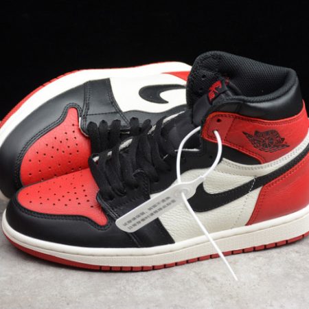 Air Jordan 1 Retro High OG Bred Toe 555088-610 - Image 9
