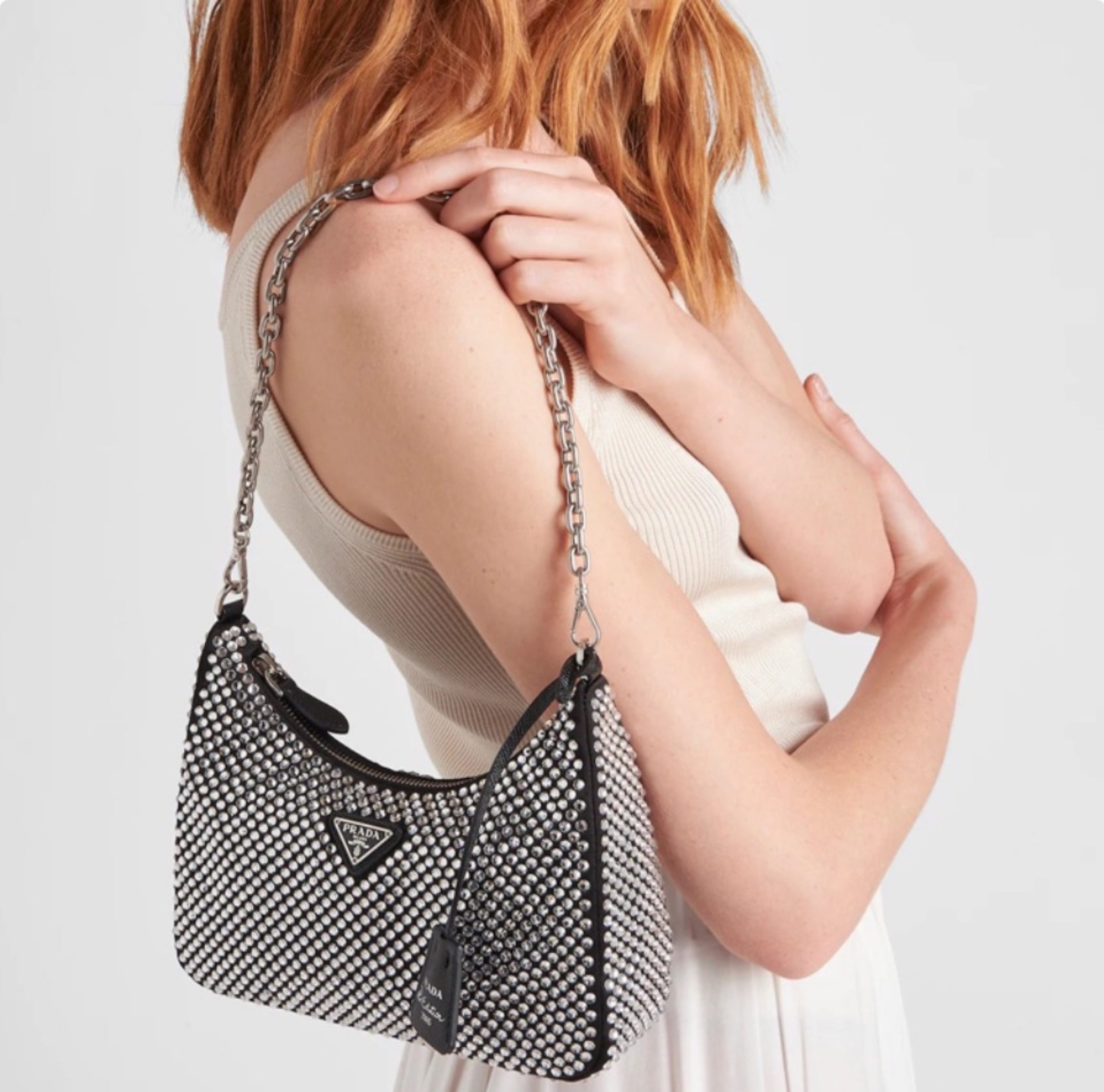 Prada Re-Edition  Crystal  Shoulder Messenger Bag - Image 2