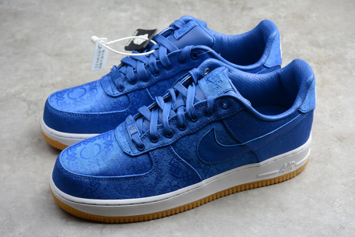 CLOT Nike Air Force 1 Blue Silk CJ5290-400 - Image 15