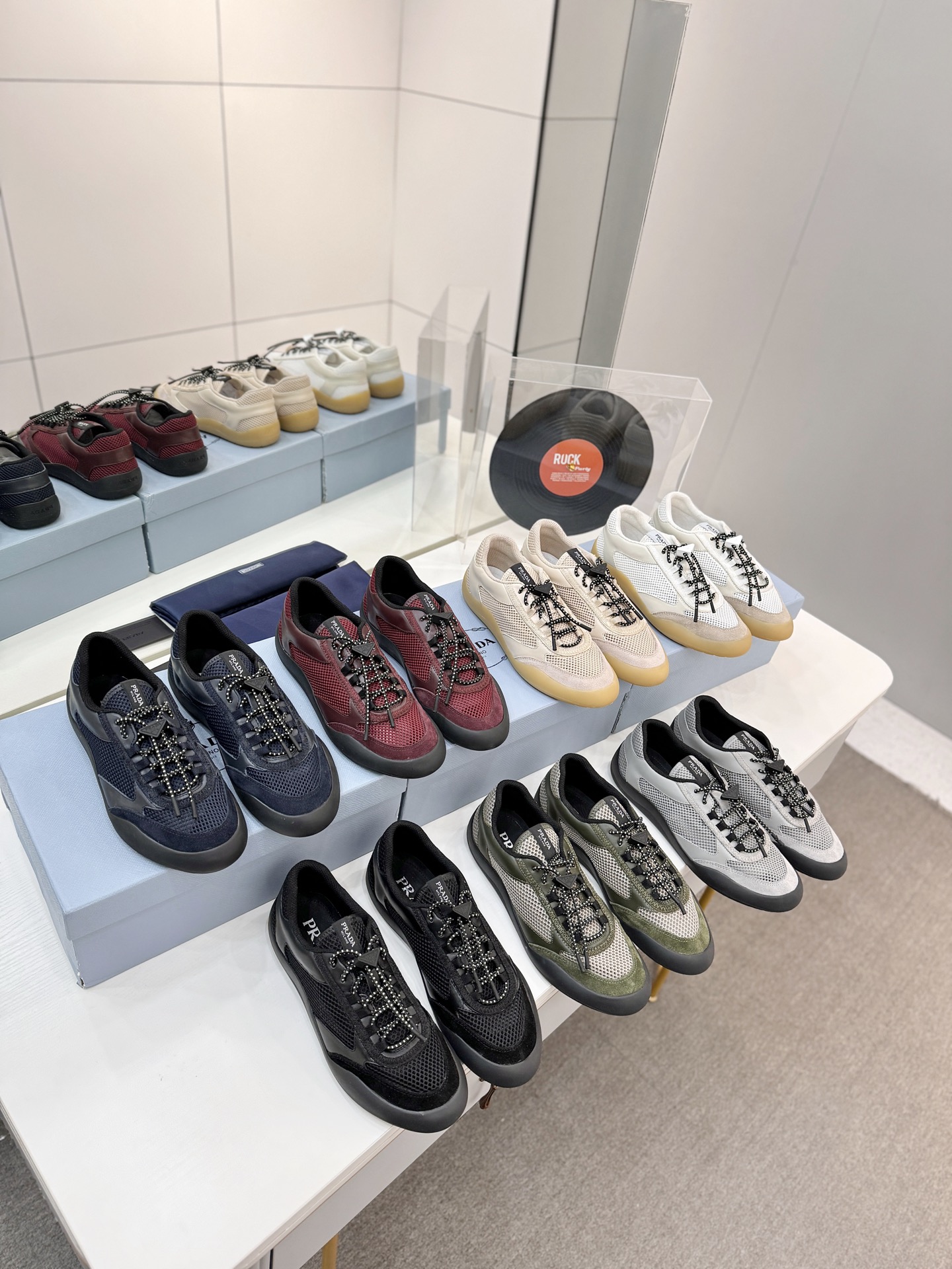 Prada Speedrock Mesh Sneakers - Image 1