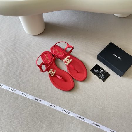 Chanel Double C Camellia Sandals - Image 8