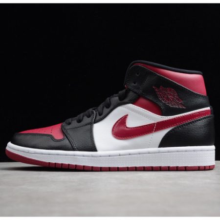 Air Jordan 1 MID bred toe 554724-066