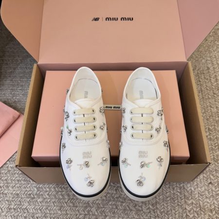 Miu Miu Embroidered Women Sneakers