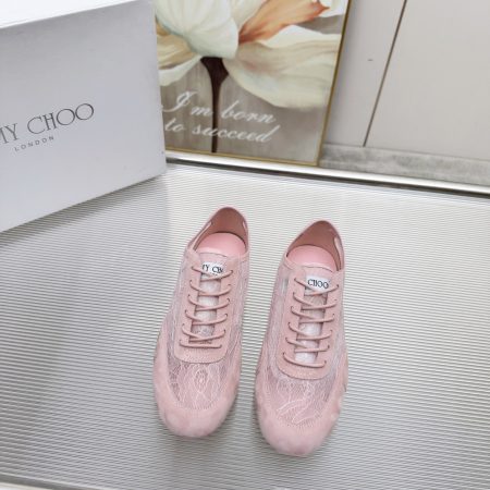 Jimmy Choo Sunny F Lace Sneakers - Image 3
