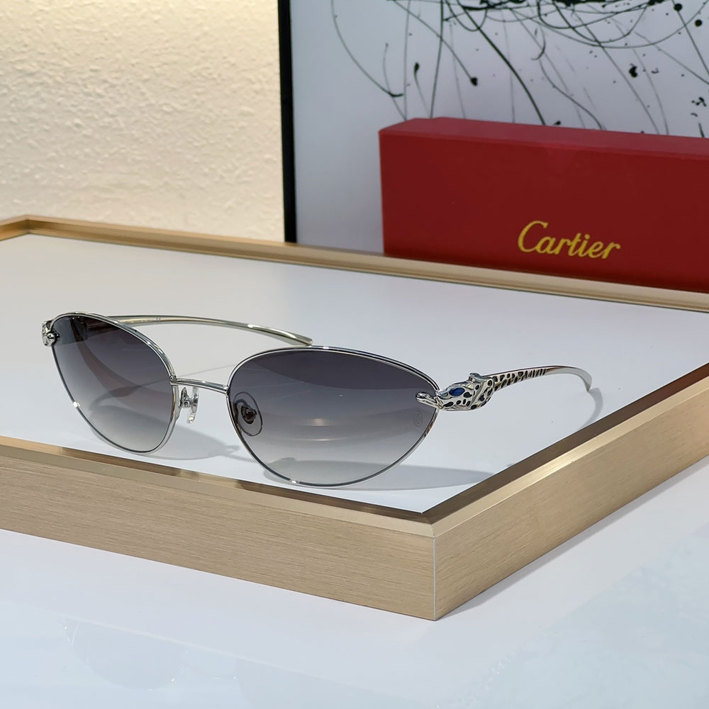 Cartier Metal Cutout Frame Sunglasses Top quality - Image 3