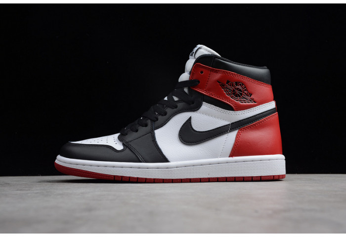 AIR JORDAN 1 High OG Black Toe white/ black-varsity red 555088-125 - Image 1