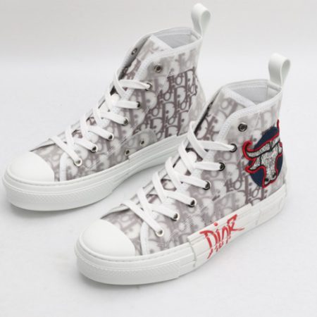 Dior B23 Oblique High Top "Shawn" Shoes - Image 5