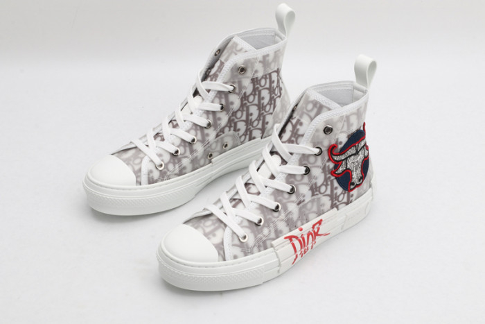 Dior B23 Oblique High Top "Shawn" Shoes - Image 5