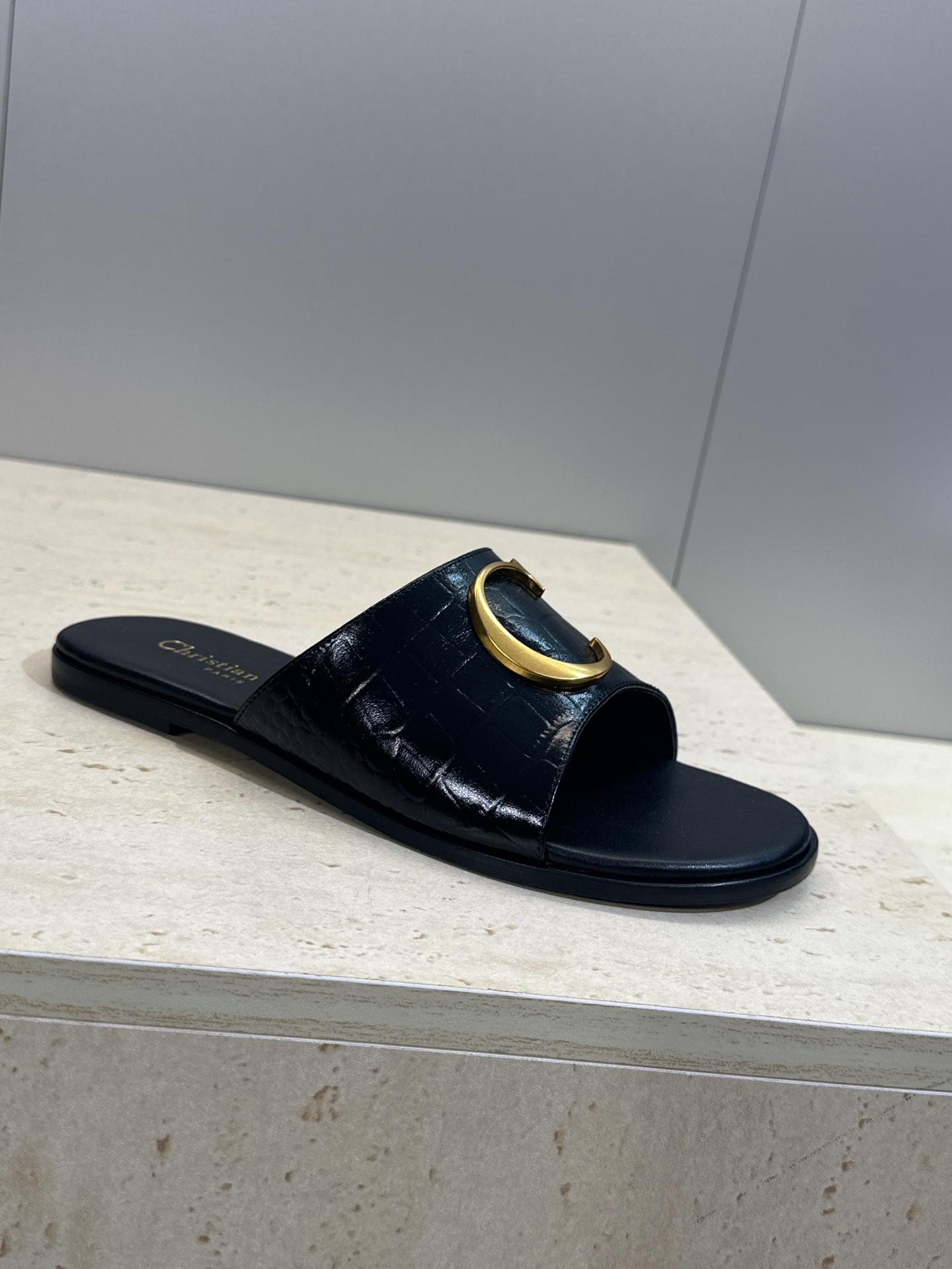 Dior CD Logo Slides Sandals - Image 5