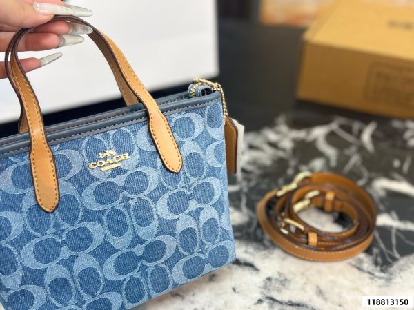 Coach Laurel 19 Denim Tote Bag