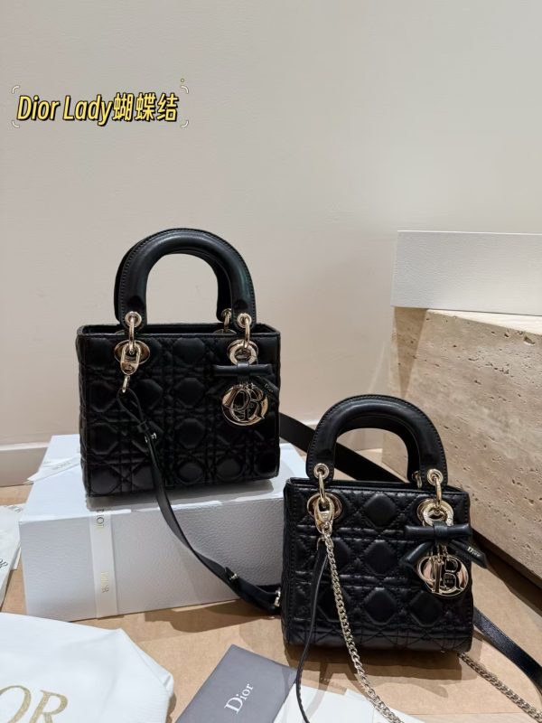 Dior Small & Micro Lady Dior My ABC Dior Bag with bow
