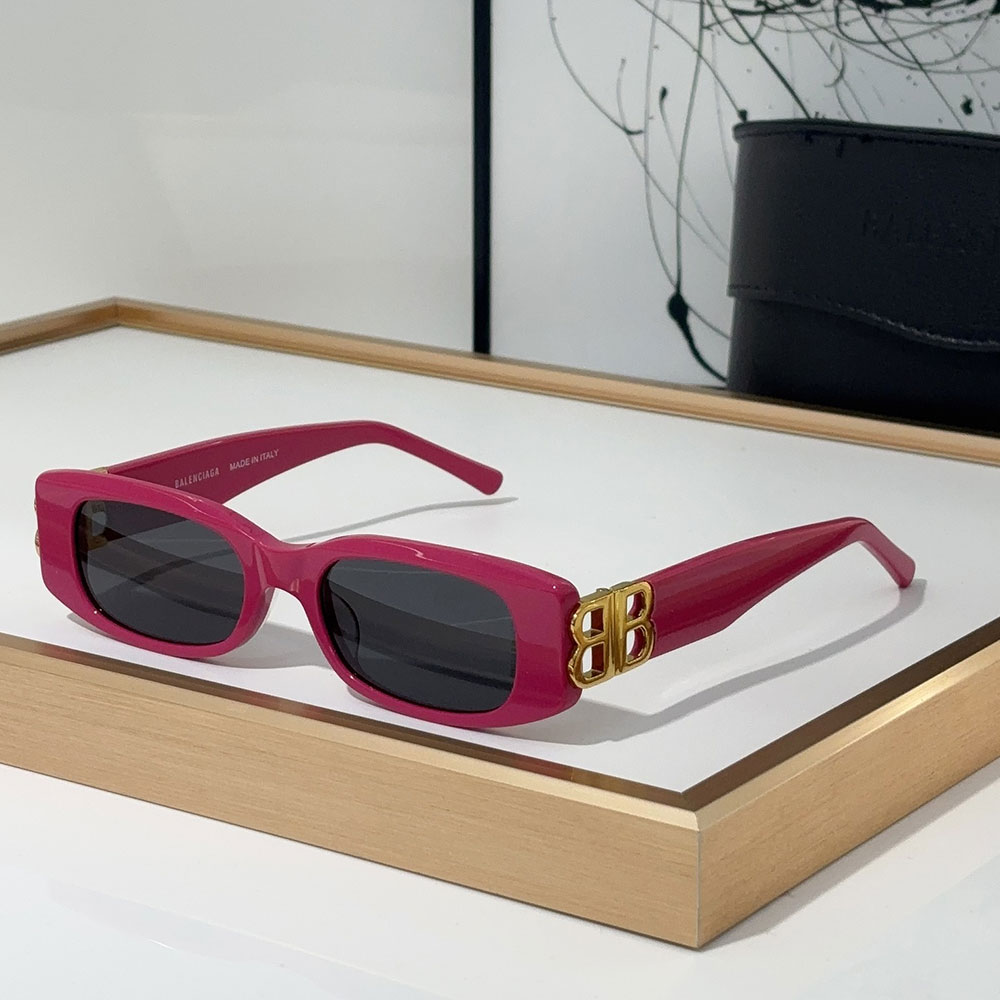 Balenciaga  Mirror leg Hollowed Out Logo   sunglasses Top quality - Image 3