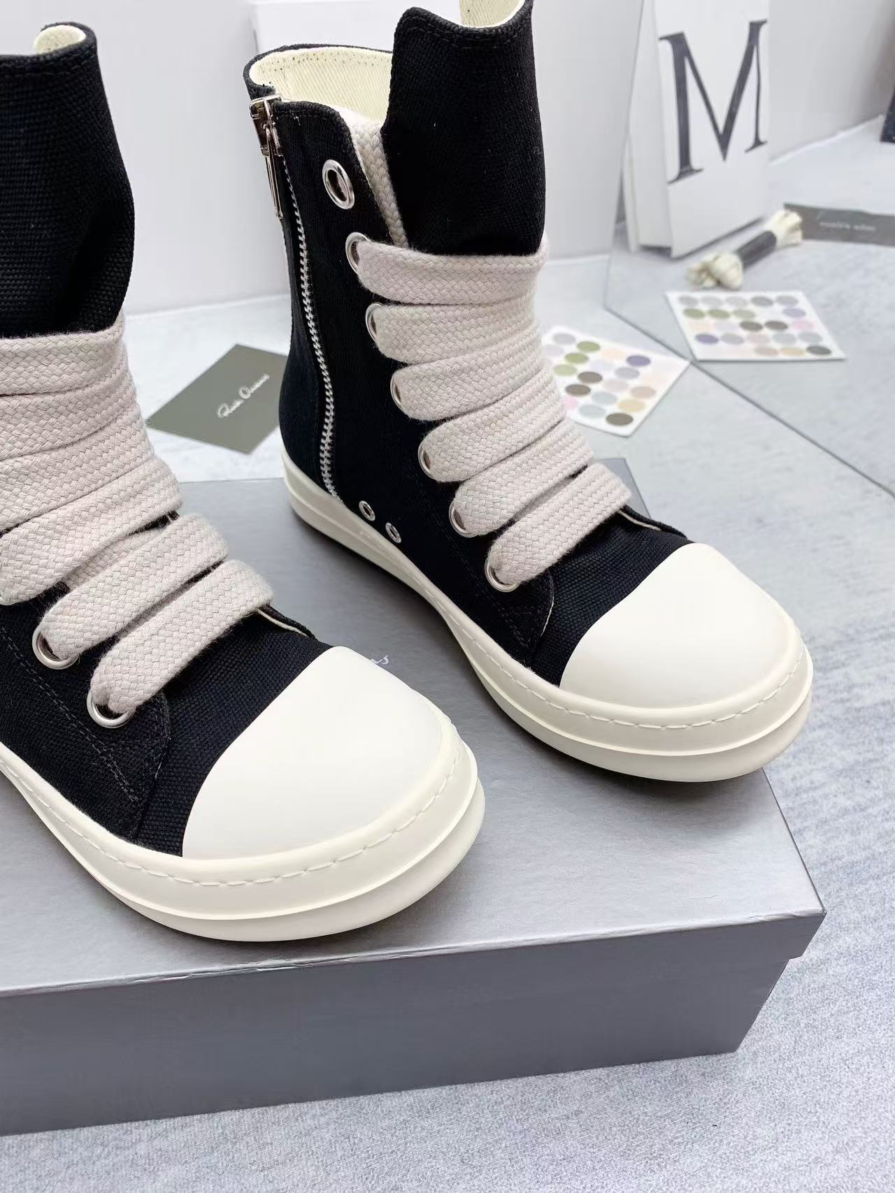Rick Owens DRKSHDW Ramones High-Top Sneakers - Image 8