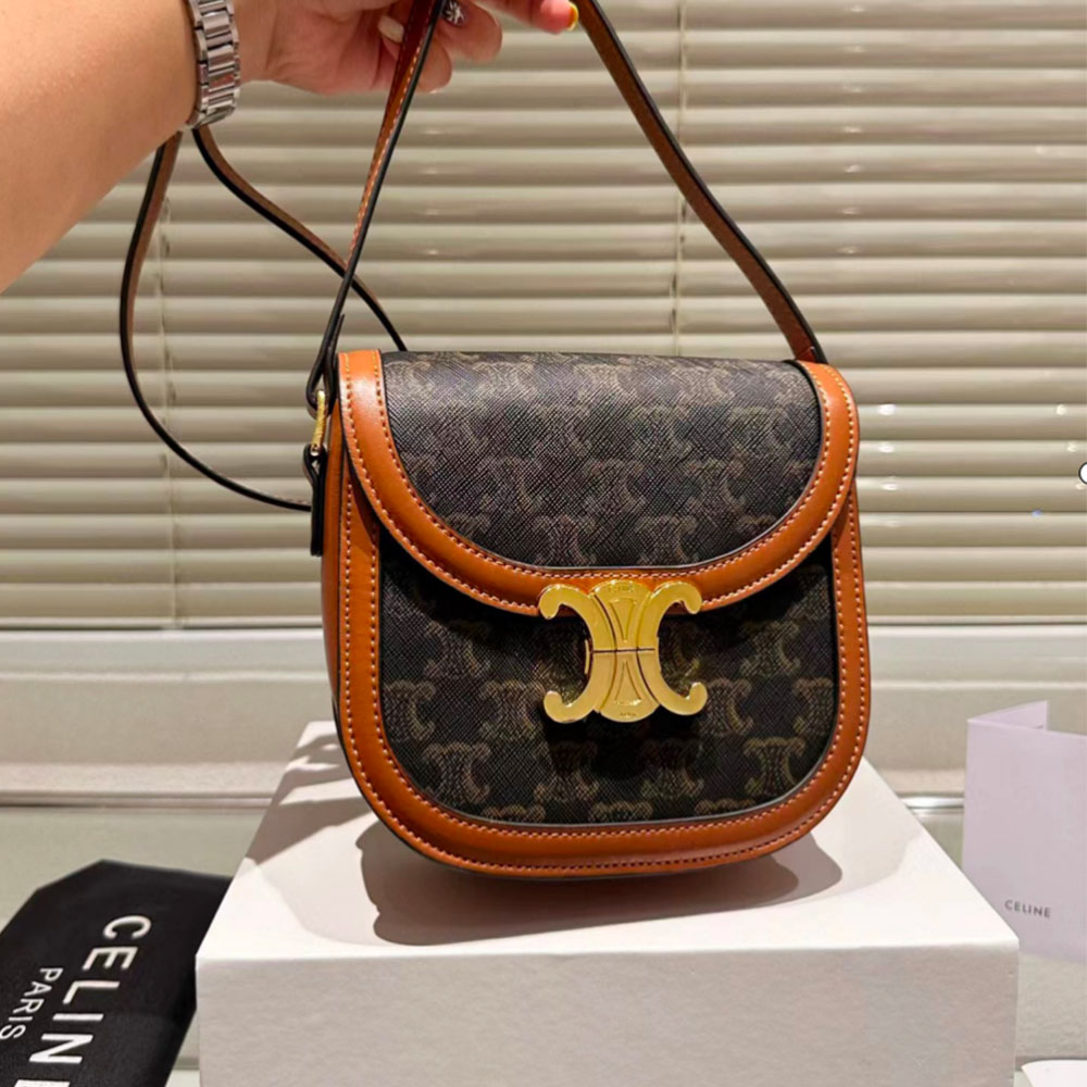 CELINE Triomphe Teen Besace Tan - Image 2