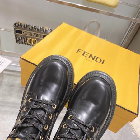 Fendi Fendigraphy Signature Logo Cuff Boots - Image 9