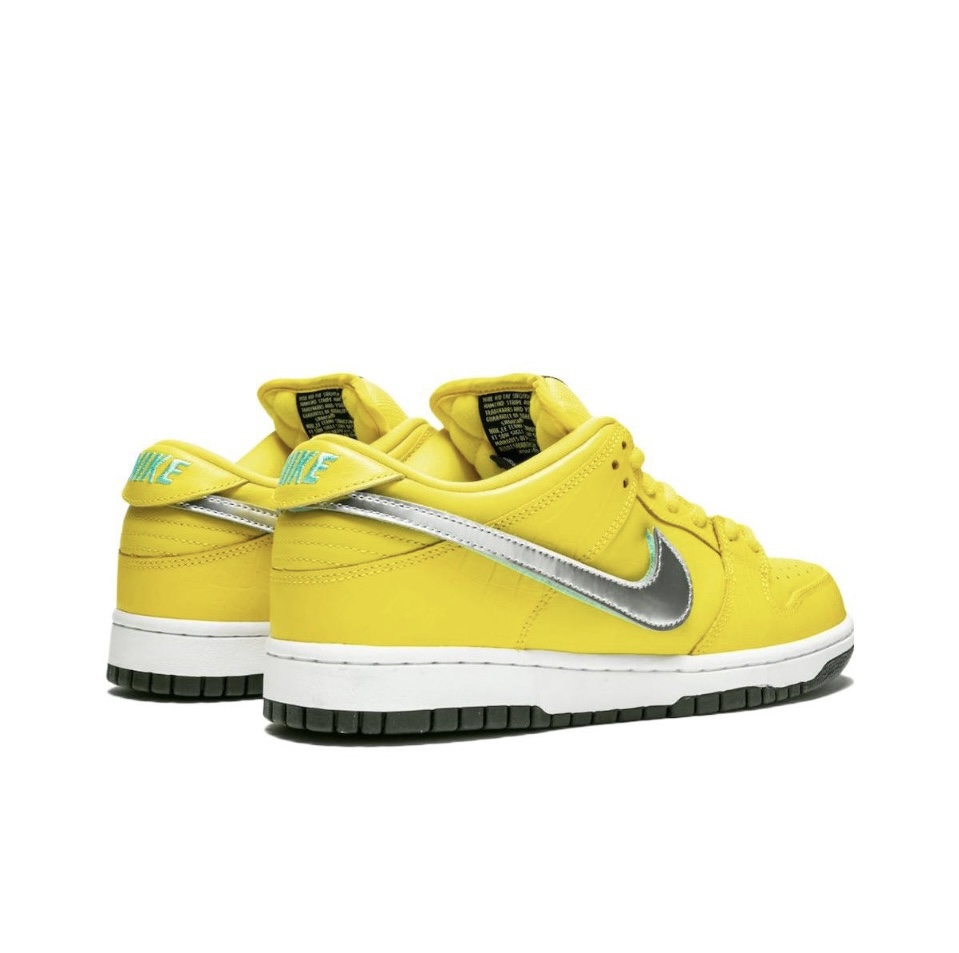 Nike SB Dunk Low Diamond Supply Co. Canary Diamond (Friends and Family) - Image 4