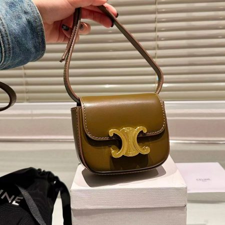 CELINE MINI TRIOMPHE IN SHINY CALFSKIN - Image 4