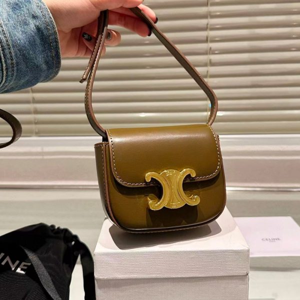 CELINE MINI TRIOMPHE IN SHINY CALFSKIN
