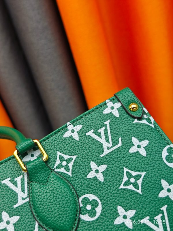 LV Green & White Monogram OnTheGo PM Bag