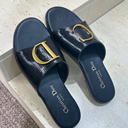 Dior CD Logo Slides Sandals - Image 7