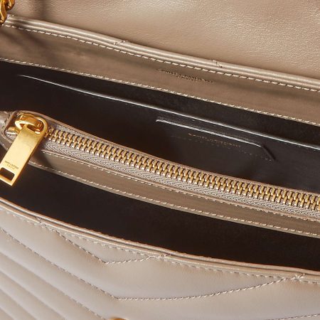 SAINT LAURENT Loulou small quilted leather shoulder bag black - Image 3