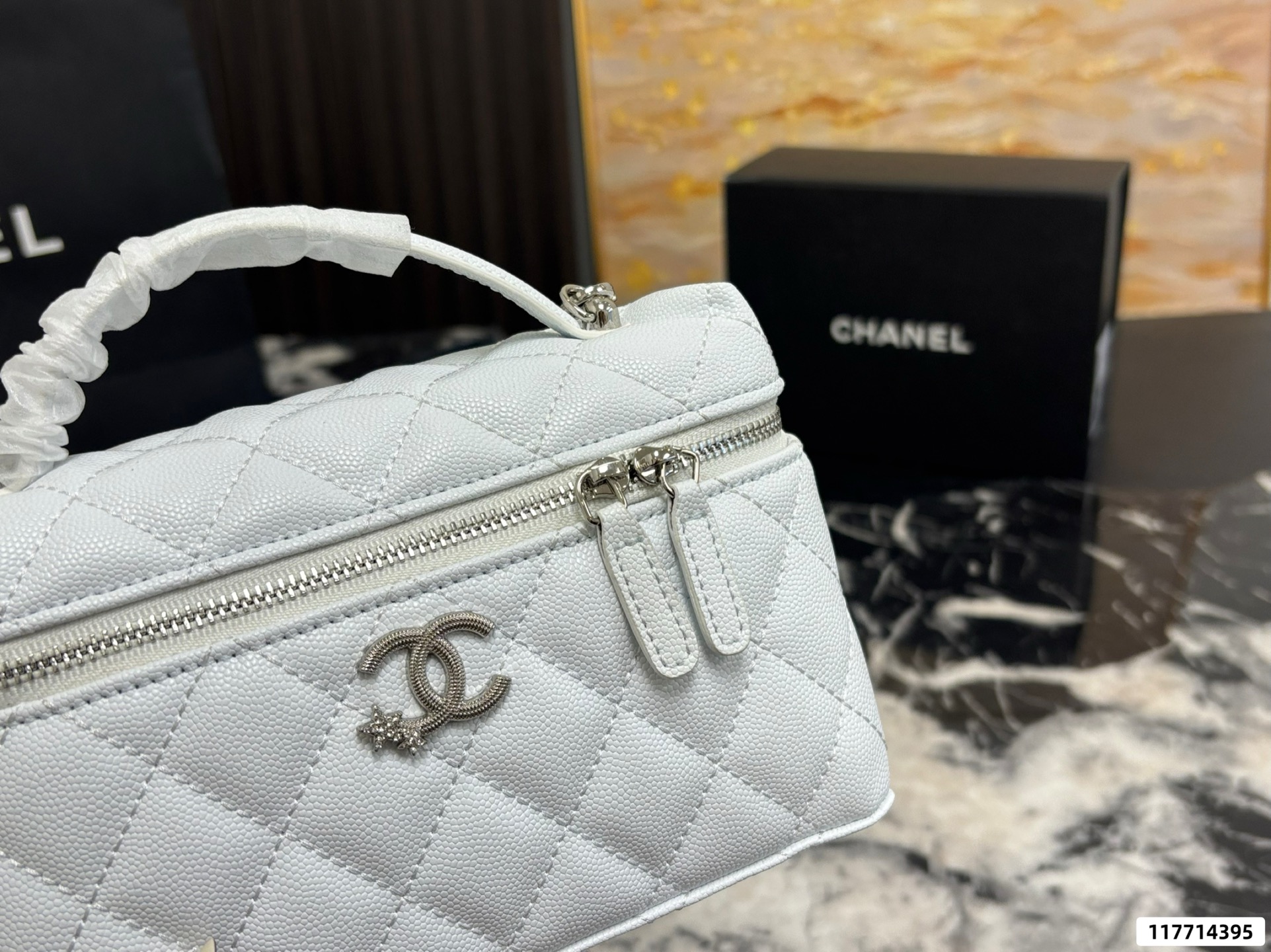 Chanel Vanity with chain Bag - Image 7