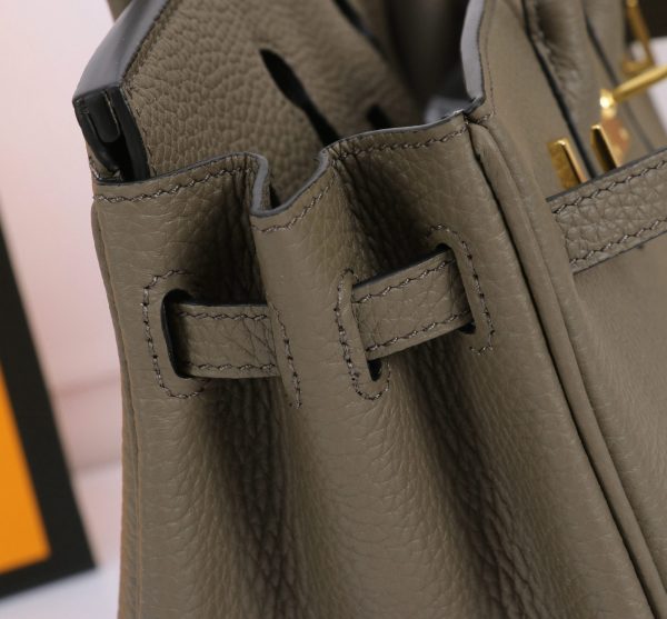 Hermès Etain Togo Birkin 25 Gold Hardware Bag - 10A Mirror Version