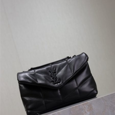 YSL Loulou Puffer Bag with Black Hardware S/M/L - Image 6