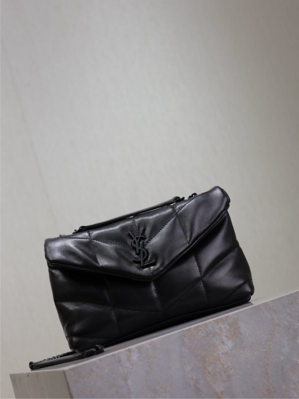 YSL Loulou Puffer Bag with Black Hardware S/M/L
