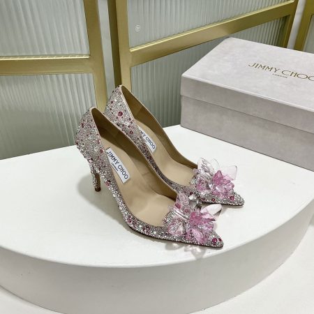 Jimmy Choo Allure Crystal Point Slide Sandal - Image 9