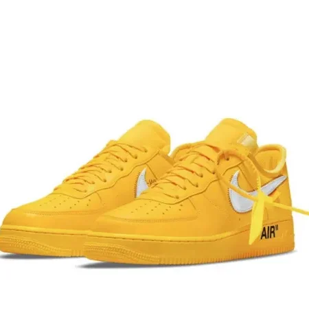 DD1876-700 Off-White x Nike Air Force 1 Low University Gold - Image 3