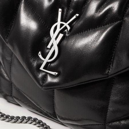 SAINT LAURENT Loulou Puffer small quilted leather shoulder bag black - Image 2